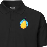 Damen Polo Shirt Birne Comic Frucht