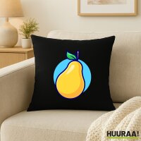 Kissen Birne Comic Frucht 40x40cm