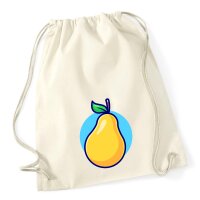 Turnbeutel Birne Comic Frucht 12 Liter