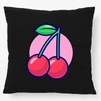 Kissen Kirschen Comic Frucht 40x40cm
