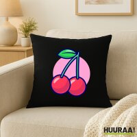 Kissen Kirschen Comic Frucht 40x40cm