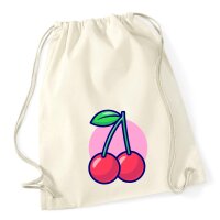 Turnbeutel Kirschen Comic Frucht 12 Liter