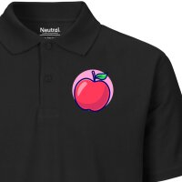 Damen Polo Shirt Apfel Comic Frucht