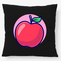 Kissen Apfel Comic Frucht 40x40cm