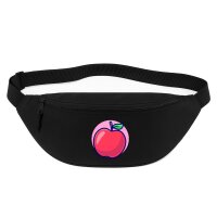 Bauchtasche Apfel Comic Frucht 2,5 Liter Black