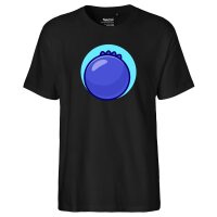 Herren T-Shirt Heidelbeere Comic Frucht