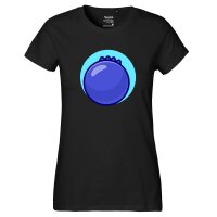 Damen T-Shirt Heidelbeere Comic Frucht