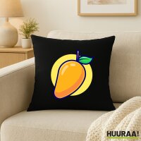Kissen Mango Comic Frucht 40x40cm