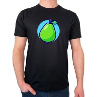 Herren T-Shirt Birne Comic Frucht