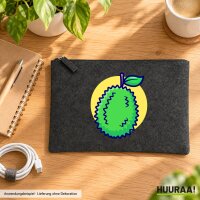 Kulturbeutel Durian Comic Frucht 1 Liter Charcoal