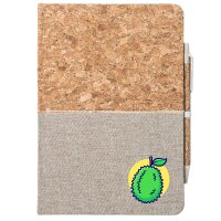 Notizbuch A5 Durian Comic Frucht 80 Blatt inkl....