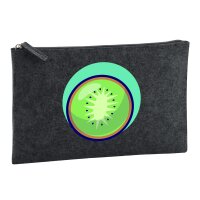 Kulturbeutel Kiwi Comic Frucht 1 Liter Charcoal