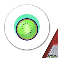 Aufkleber Kiwi Comic Frucht 10cm rund