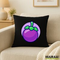 Kissen Mangostan Comic Frucht 40x40cm