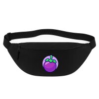 Bauchtasche Mangostan Comic Frucht 2,5 Liter Black