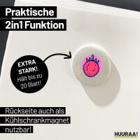 Magnet Litschi Comic Frucht 59mm Kühlschrankmagnet