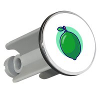 Waschbeckenst&ouml;psel Limette Comic Frucht 4cm