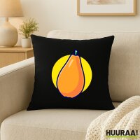 Kissen Papaya Comic Frucht 40x40cm