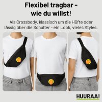 Bauchtasche Papaya Comic Frucht 2,5 Liter Black