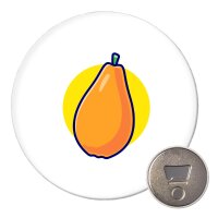 Magnet Papaya Comic Frucht 59mm Kühlschrankmagnet