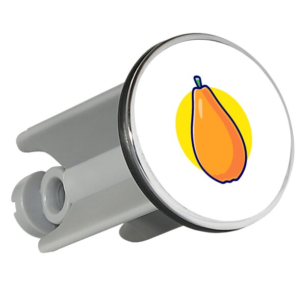 Waschbeckenstöpsel Papaya Comic Frucht 4cm