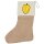 Weihnachtsstrumpf Karambole Comic Frucht Beige Jute