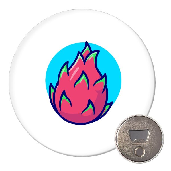 Magnet Drachenfrucht Comic Frucht 59mm Kühlschrankmagnet