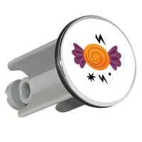 Waschbeckenst&ouml;psel Bonbon mit Blitzen 4cm