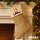 Weihnachtsstrumpf Hexenbeine Comic Beige Jute