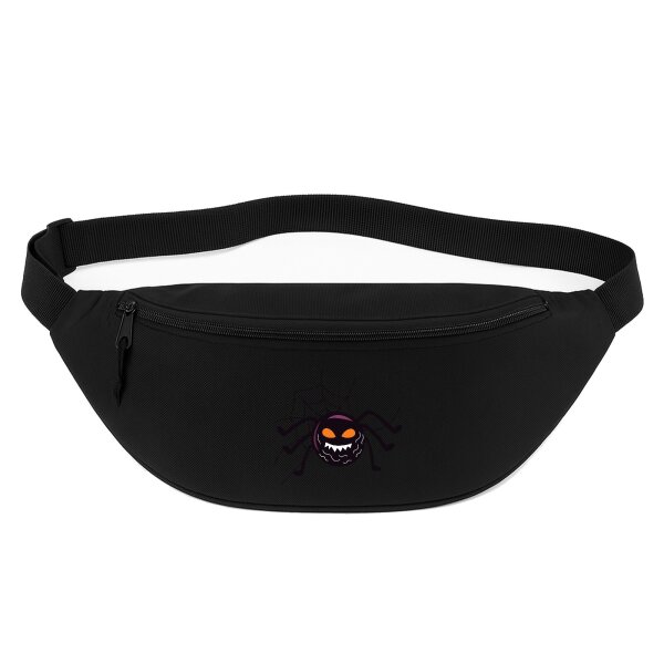Bauchtasche Spinne im Spinnennetz 2,5 Liter Black