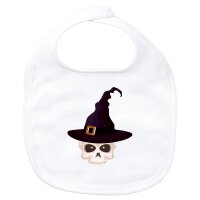 Baby L&auml;tzchen Hexenhut mit Totenkopf