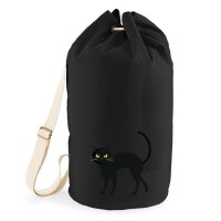 Seesack Schwarze Katze stehend 20 Liter Black