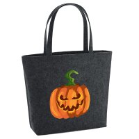 Filzshopper K&uuml;rbis Halloween, 22 Liter