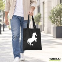Jutebeutel Pferd Silhouette 10 Liter