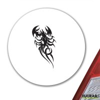 Aufkleber Skorpion Tribal 10cm rund