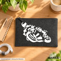 Kulturbeutel Motorrad Tribal 1 Liter Charcoal