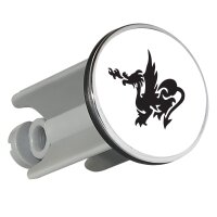 Waschbeckenst&ouml;psel Drache Silhouette 4cm
