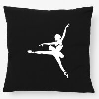 Kissen T&auml;nzerin Silhouette 40x40cm