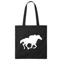 Jutebeutel Pferd Silhouette 10 Liter