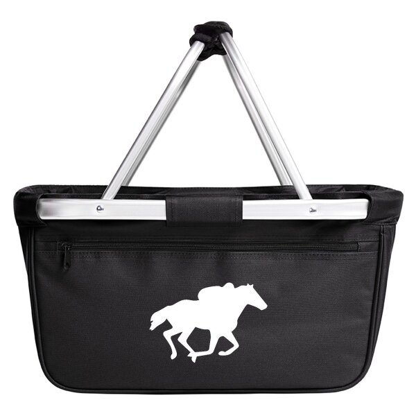 Einkaufskorb faltbar Pferd Silhouette 20 Liter Black