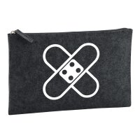 Kulturbeutel Pflaster Symbol 1 Liter Charcoal