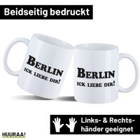 Kaffeetasse Berlin Schriftzug 330ml