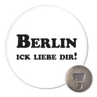 Magnet Berlin Schriftzug 59mm K&uuml;hlschrankmagnet