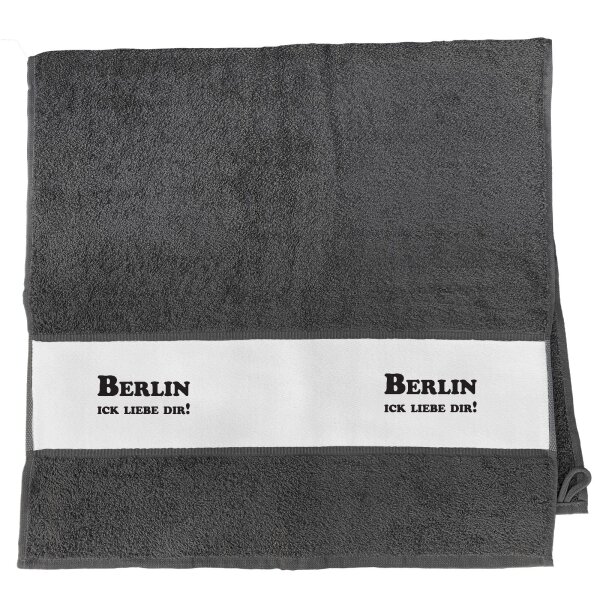 Handtuch Berlin Schriftzug 50x100cm