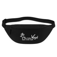 Bauchtasche Der fr&uuml;he Vogel Schriftzug 2,5 Liter...