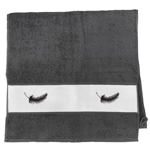 Handtuch Feder Silhouette 50x100cm