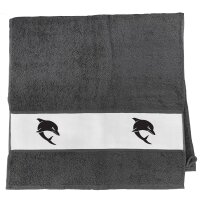 Handtuch B&ouml;ser Delfin Silhouette 50x100cm