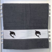 Handtuch B&ouml;ser Delfin Silhouette 50x100cm