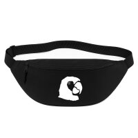 Bauchtasche Papagei Silhouette 2,5 Liter Black