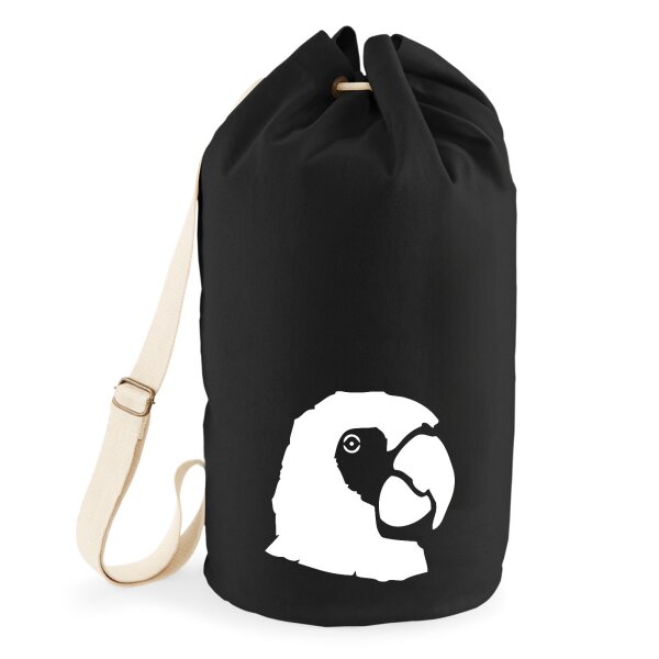 Seesack Papagei Silhouette 20 Liter Black
